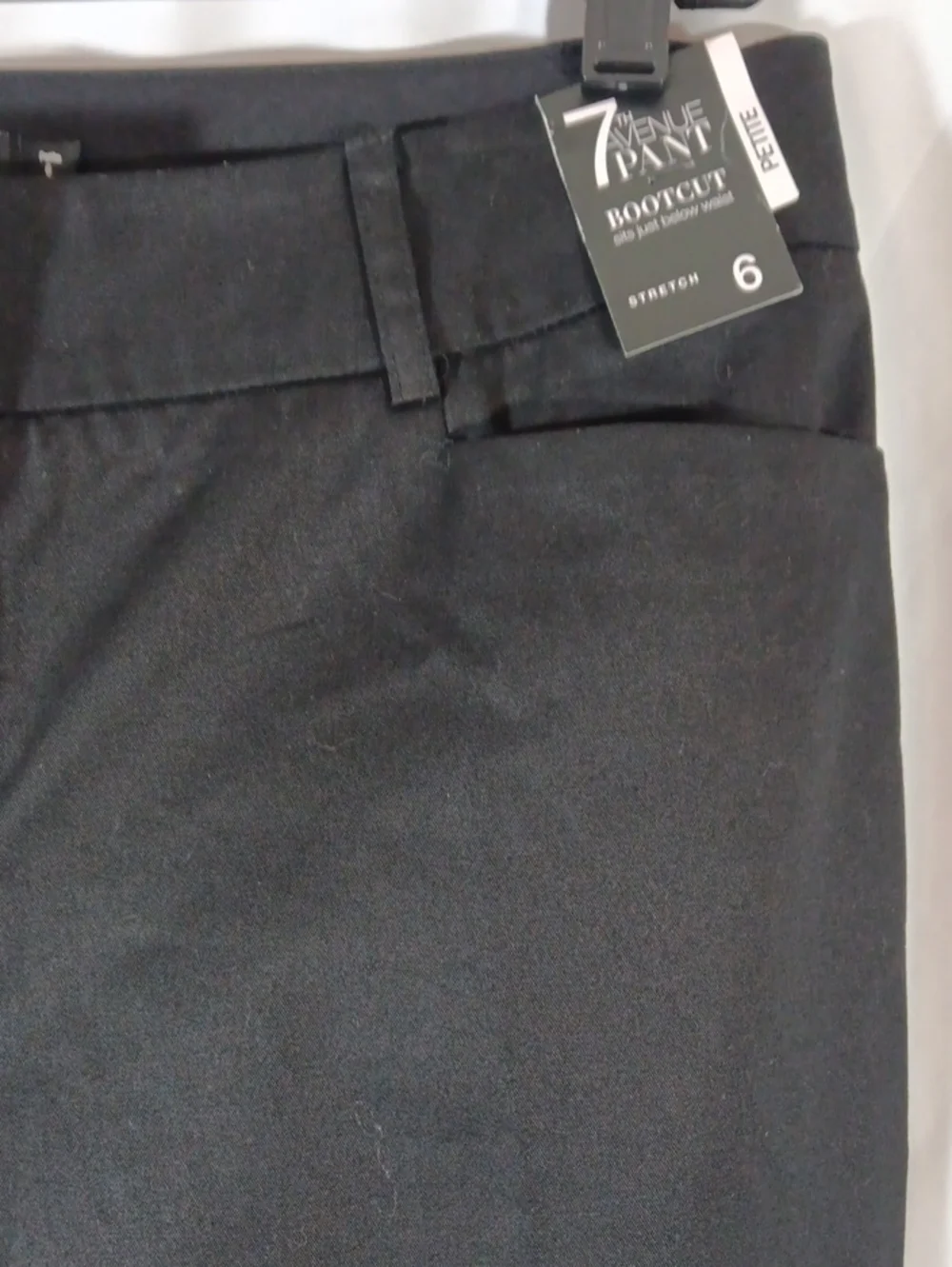 New York & Co NWT Womens Petite 6 Bootcut Black Pants 7th Avenue Work Office